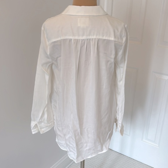Anthropologie Maeve Tuesday White Tie Front Blouse - Picture 4 of 10